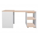 Стол компьютерный SIGNAL DUO дуб/белый